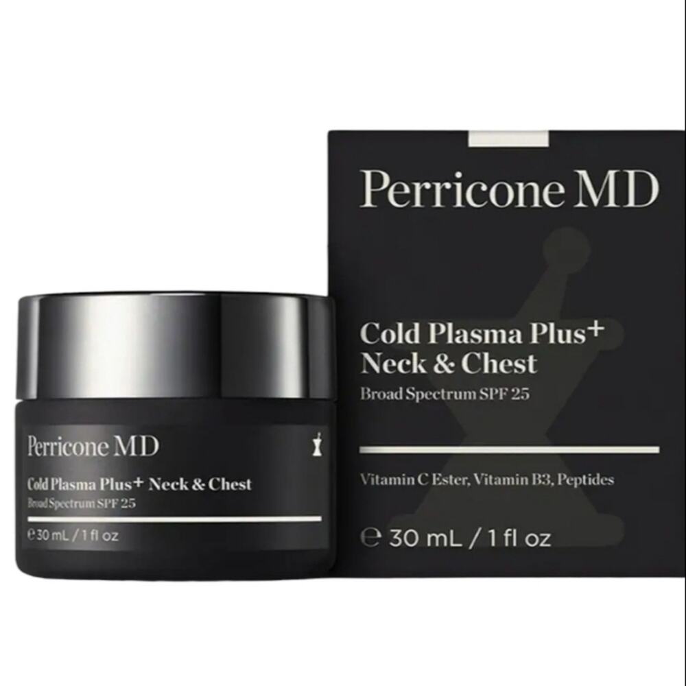PERRICONE MD Cold Plasma+ Neck and Chest Broad Spectrum SPF 25 1oz. NEW